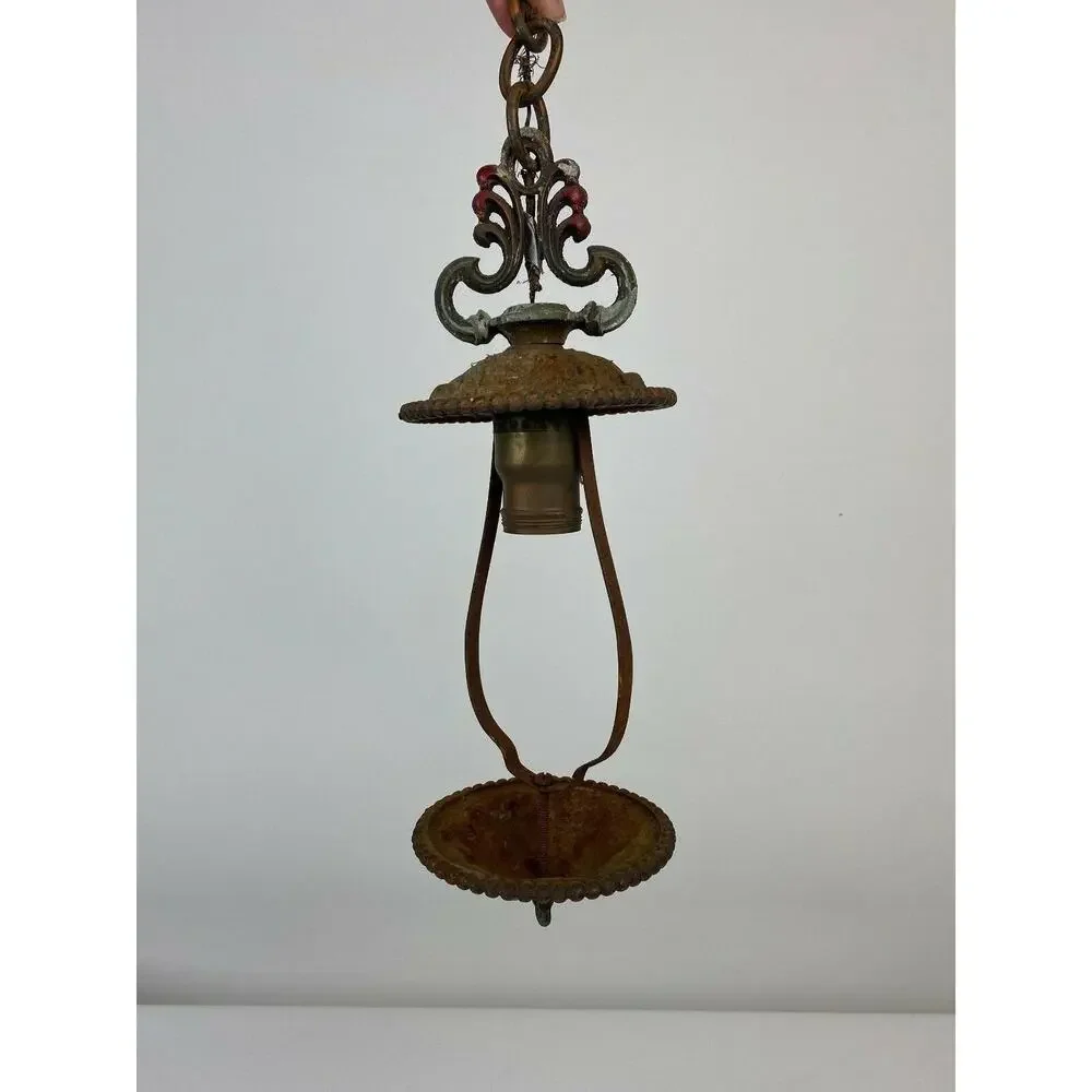 Vintage Light Fixture for Restoration or Parts ~ Cast Iron?
